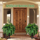 Tuffdesk Artificial Boston Fern Leaves for Home and Party Decor