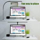 Tuffdesk Double Head LED Desk Lamp with 5 Color Modes