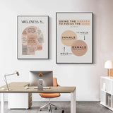 Tuffdesk Abstract Psychology Therapy Poster for Office Decor