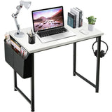 Tuffdesk 31" White Small Computer Desk for Home Office