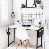 Tuffdesk 31" White Small Computer Desk for Home Office