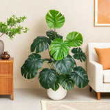 Tuffdesk Monstera Plant, 65/100cm Faux Branch for Home Office Decor