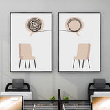 Tuffdesk Abstract Psychology Therapy Poster for Office Decor