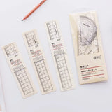 Tuffdesk Transparent Plastic Ruler for Students