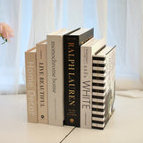 Tuffdesk Multiple Size Fake Books Set for Living Room Decor