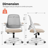 Tuffdesk Gaming Chair with Lumbar Support and Flip-up Armrest