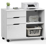 Tuffdesk 3-Drawer Mobile File Cabinet with Wheels