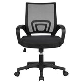 Tuffdesk Adjustable Mid-Back Mesh Swivel Office Chair with Armrests