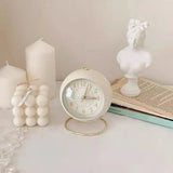 Tuffdesk Silent Quartz Light Alarm Clock for Bedroom