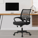 Tuffdesk Adjustable Mid-Back Mesh Swivel Office Chair with Armrests