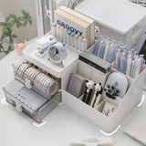 Tuffdesk Transparent Cosmetics Storage Box with Drawers