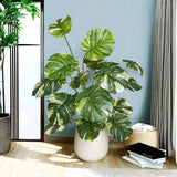 Tuffdesk Monstera Plant, 65/100cm Faux Branch for Home Office Decor