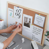 Tuffdesk DIY Decorative Cork Board with Frame