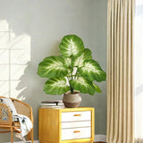 Tuffdesk Monstera Palm Branch Artificial Plant for Home Office Decor