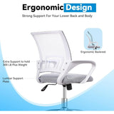 Tuffdesk Mesh Office Chair with Adjustable Height and Flip-up Armrests