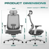 Tuffdesk Ergonomic Mesh Office Chair with 4D Arms