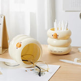 Tuffdesk Cute Cartoon Round Pencil Holder for Desk Organization