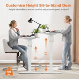 Tuffdesk 40"x24" Electric Adjustable Height Standing Desk