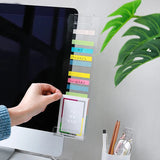 Tuffdesk Plastic Monitor Memo Board for Sticky Notes