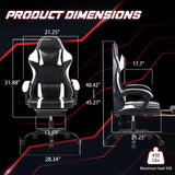 Tuffdesk Ergonomic Gaming Chair with Footrest