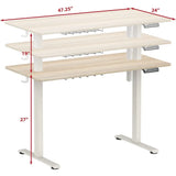 Tuffdesk 48"x24" Height Adjustable Standing Desk