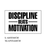 Tuffdesk Discipline Beat Motivation Stickers