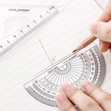 Tuffdesk Transparent Plastic Ruler for Students