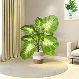 Tuffdesk Monstera Palm Branch Artificial Plant for Home Office Decor