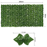 Tuffdesk Artificial Ivy Fence for Indoor and Outdoor Decor